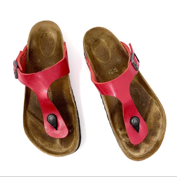birkenstock gizeh red